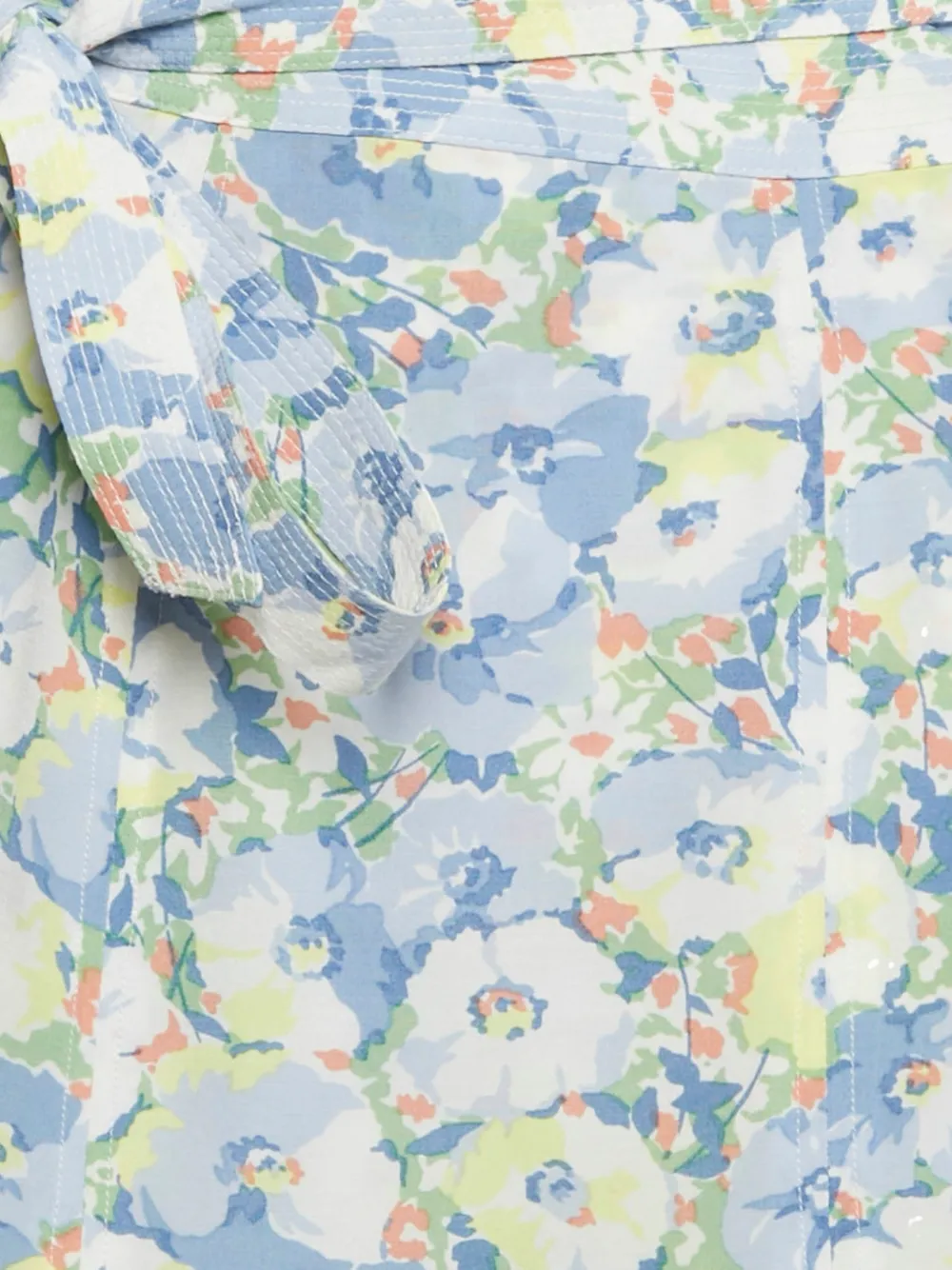 Polo Ralph Lauren Vintage floral-print wrap skirt - Wit