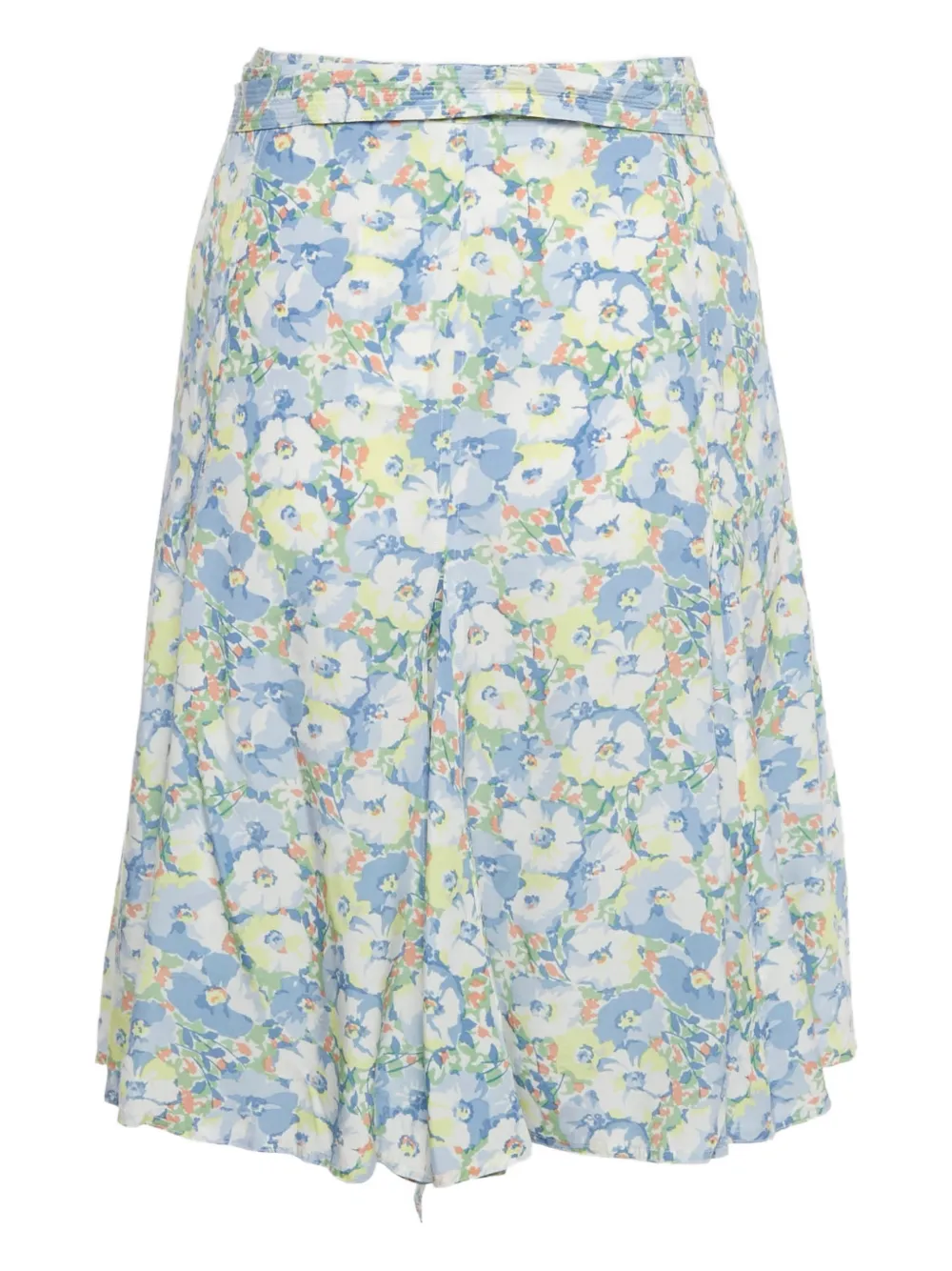 Polo Ralph Lauren floral-print wrap skirt - Bianco