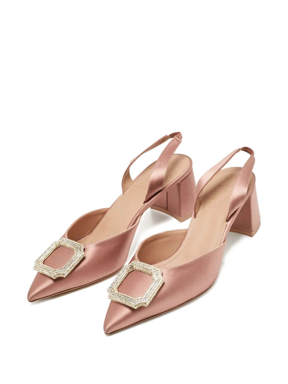 Malone Souliers Marion satin slingback pumps - Roze