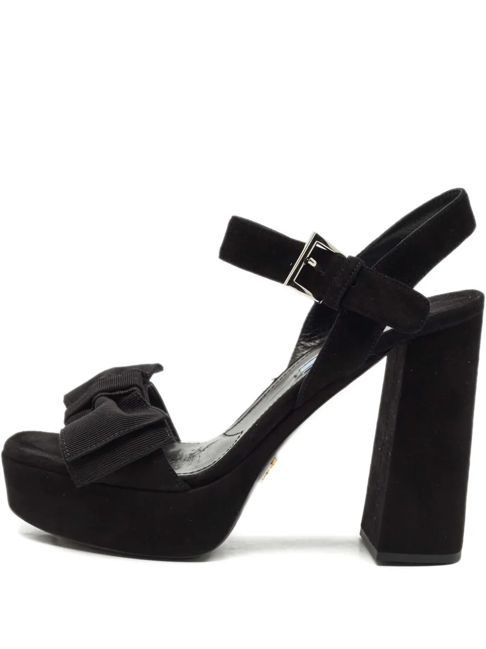 Prada Pre-Owned block heel bow sandals | noir | Image 1