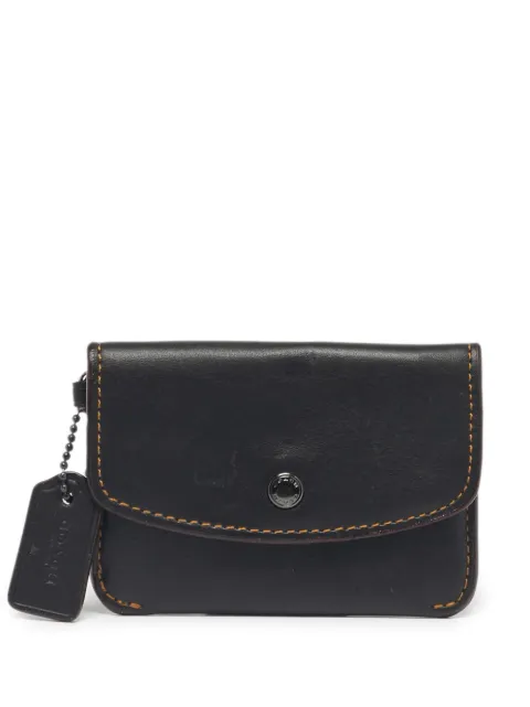 Coach black card case pouch