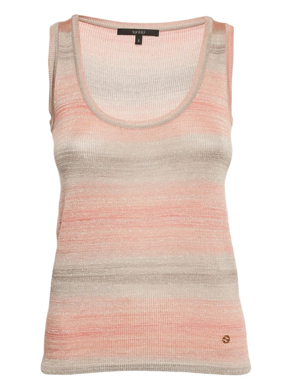 Gucci Pre-Owned logo-detail tank top - Toni neutri