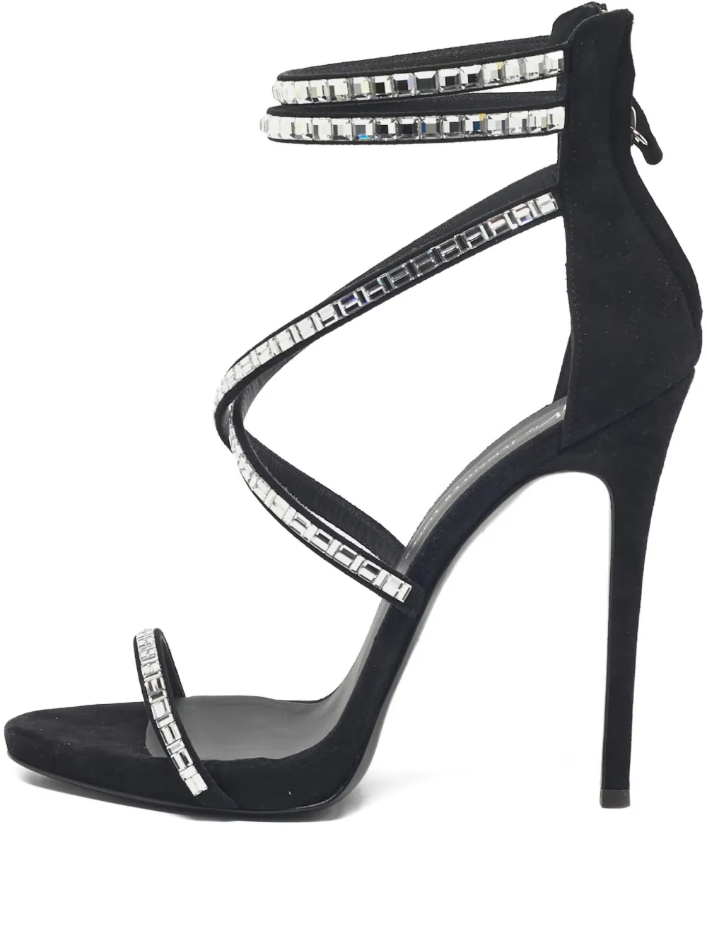 Giuseppe Zanotti crystal-embellished ankle-straps sandals - Nero
