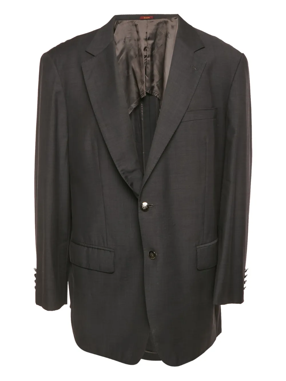 Ermenegildo Zegna Vintage Zenith wool lapel blazer - Nero