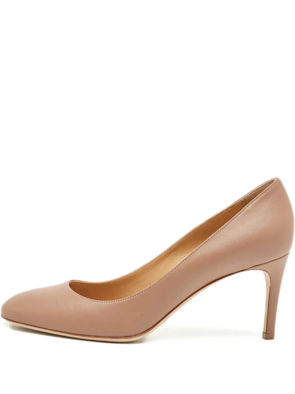 Sergio Rossi Vintage madame leather pumps - Nude