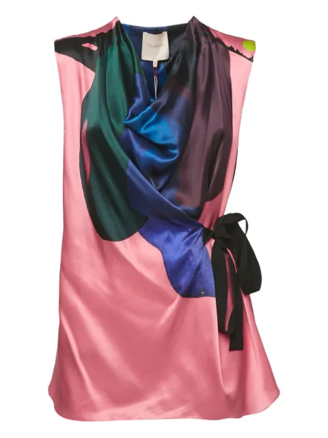 Roksanda top con cierre de lazo