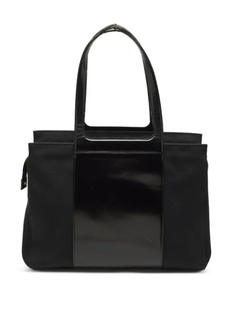 Ferragamo Pre-Owned leather-detailed tote bag