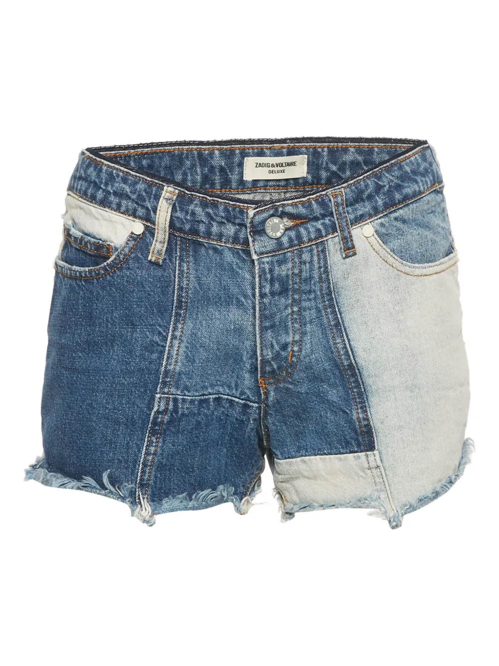 Zadig&Voltaire patchwork denim shorts - Blu