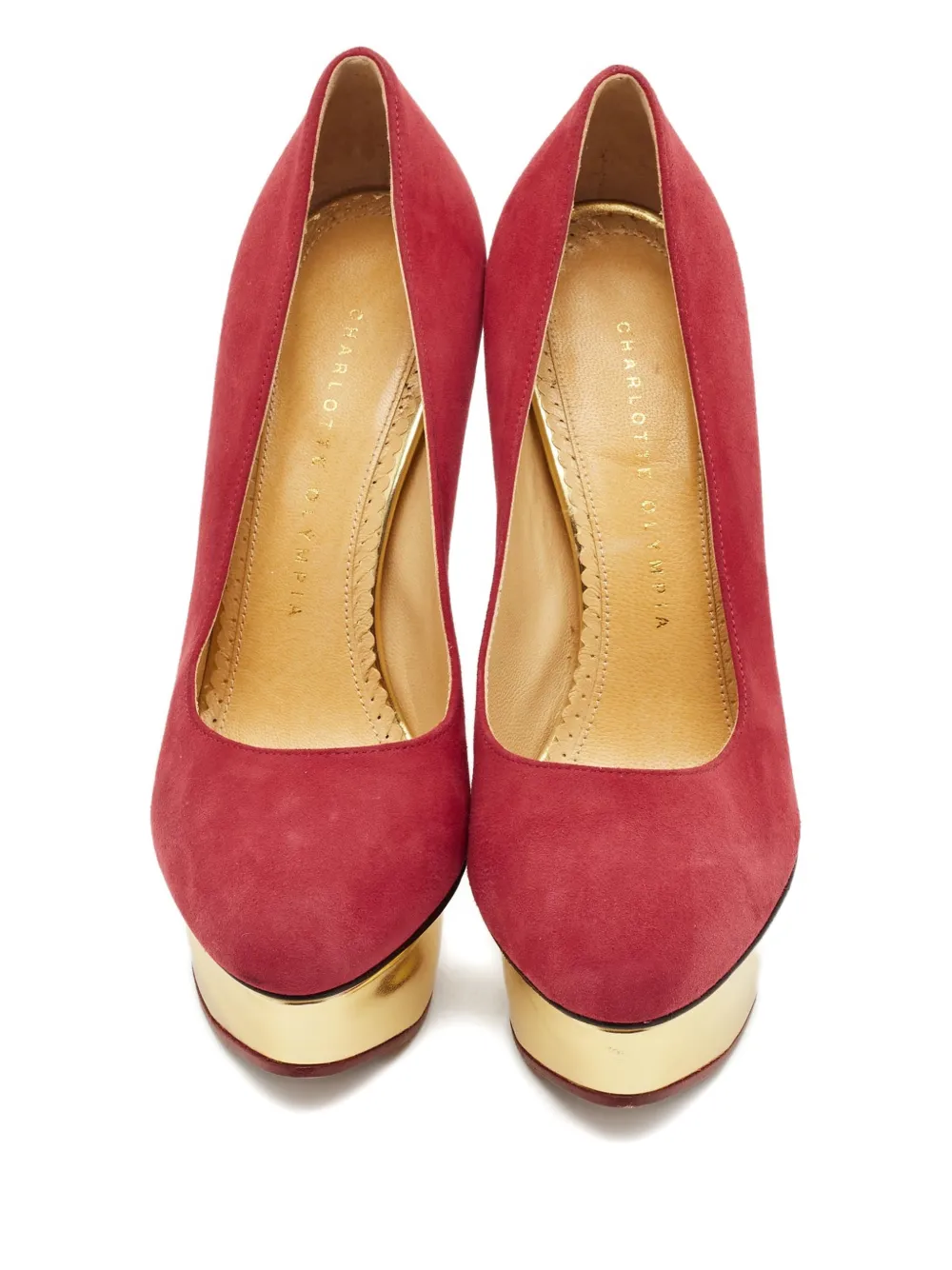 Escarpins à Plateforme Charlotte Olympia - Taille 35 (UK 2) - Noir Toile - Neufs Avec Boîte - Prix De Luxe