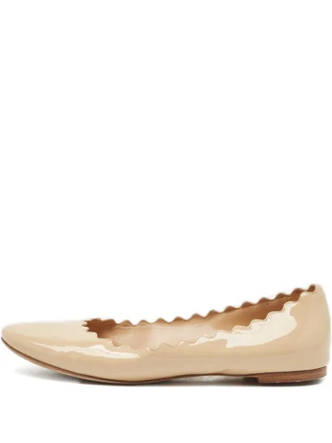 Chloé Pre-Owned Lauren scalloped-edge ballet flats