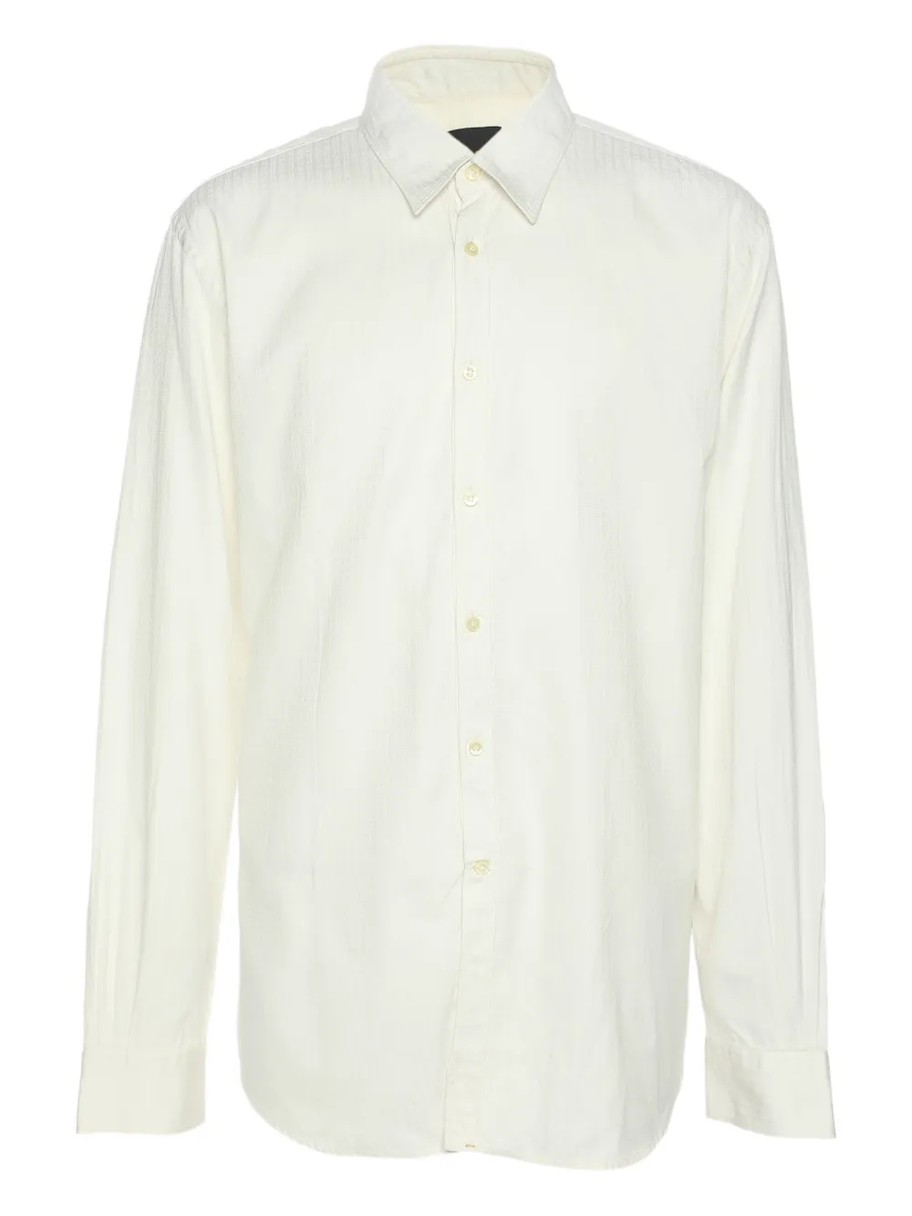 Pre-owned Fendi Iconic Ff Pattern Shirt In Neutral
