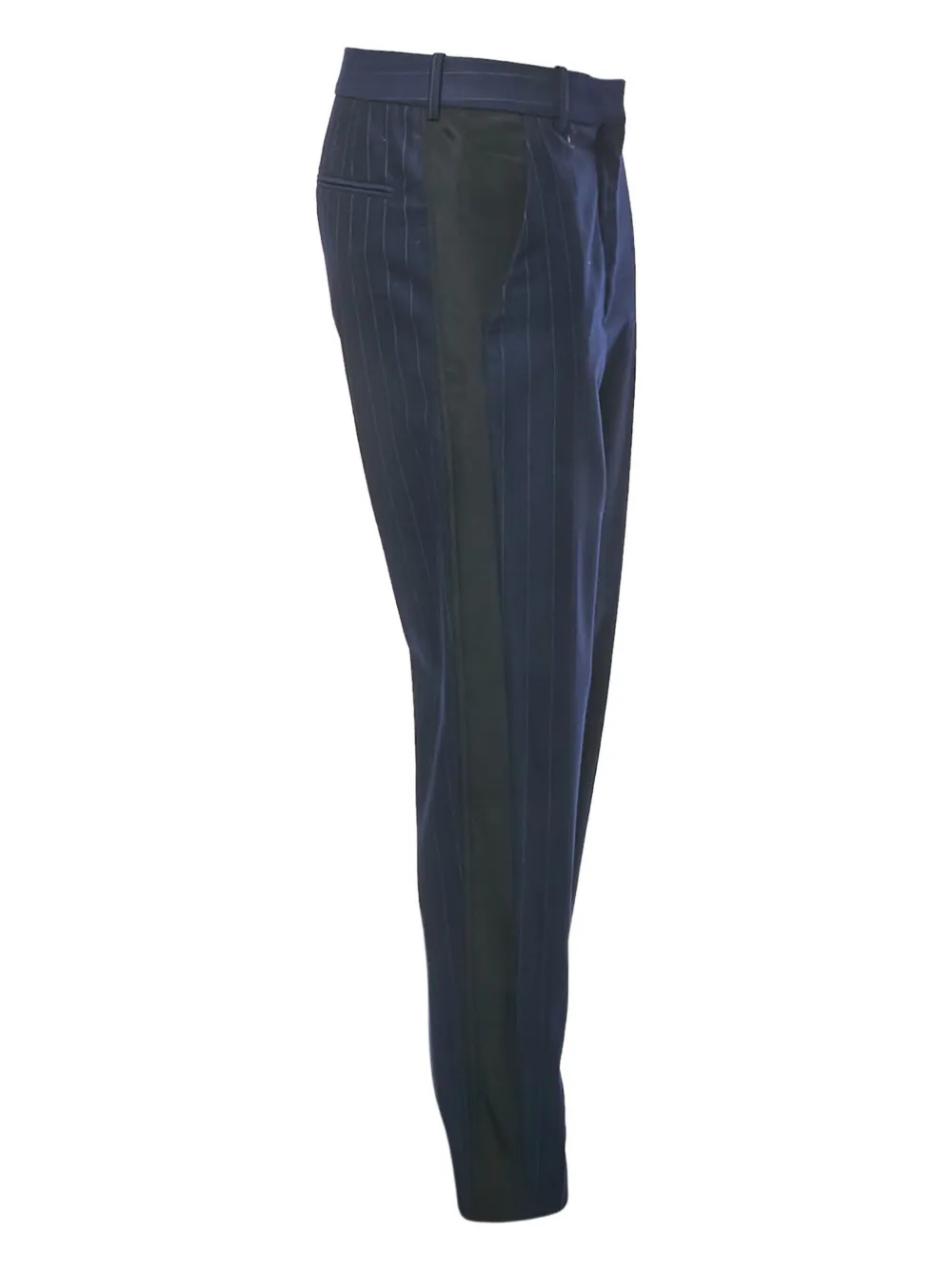 Stella McCartney Pre-Owned pinstripe straight trousers - Blauw