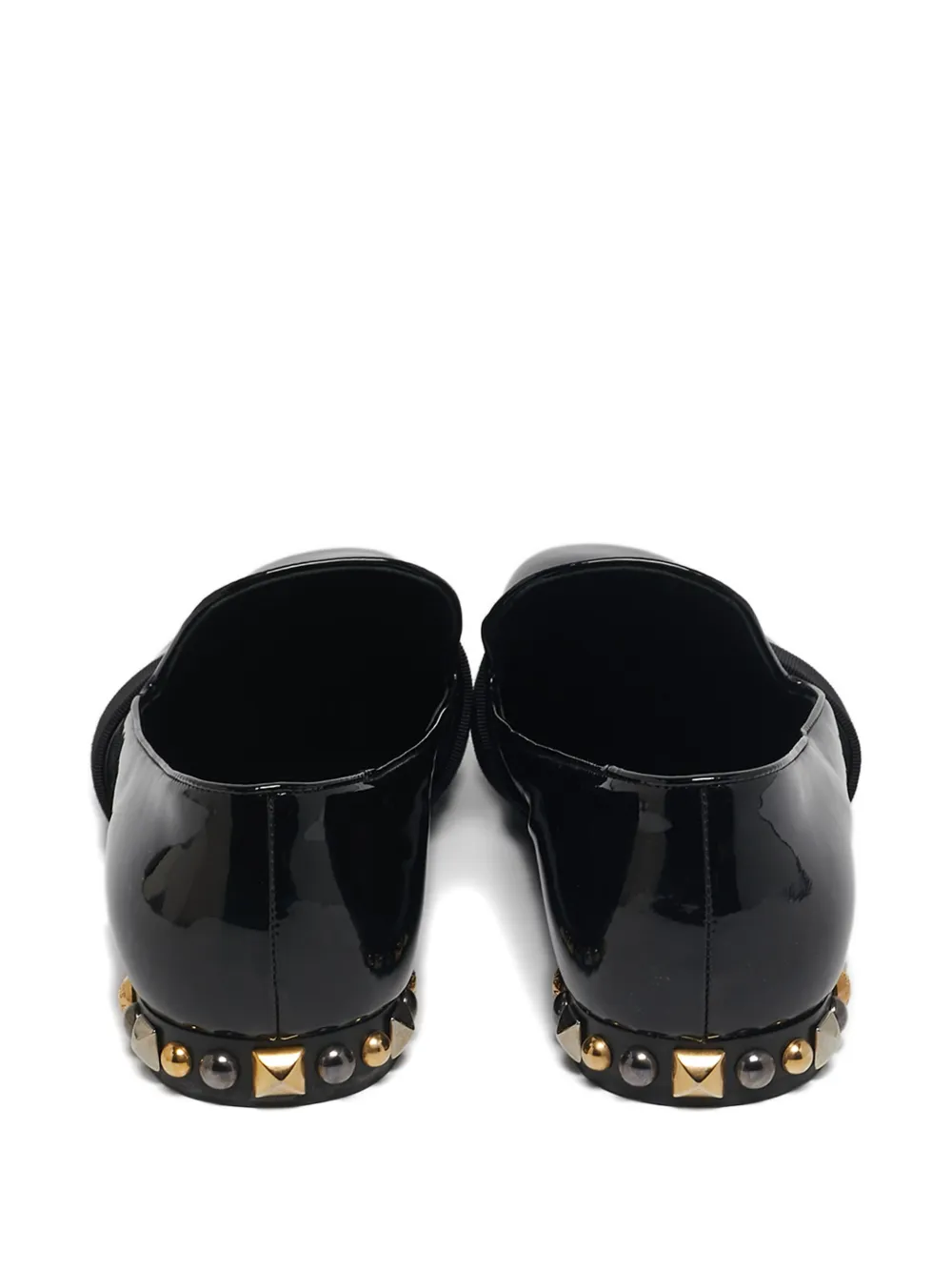 Pre-owned Louis Vuitton Strap-detail Loafers In Black