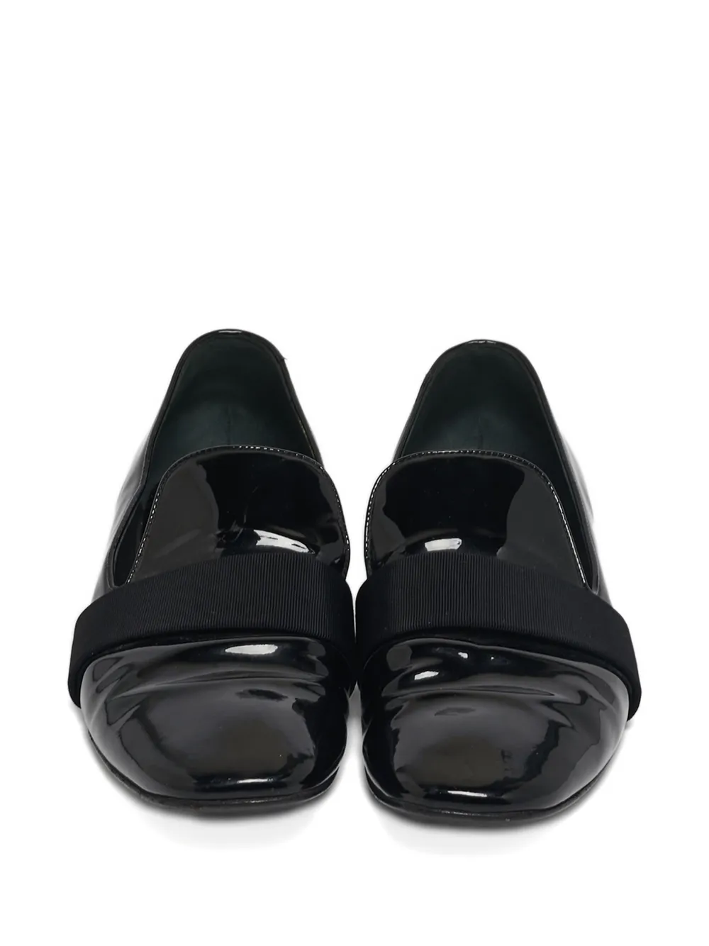 Pre-owned Louis Vuitton Strap-detail Loafers In Black
