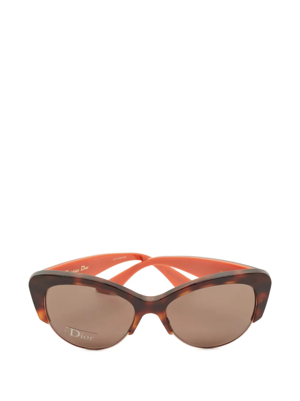 Christian Dior Pre-Owned butterfly sunglasses - Marrone