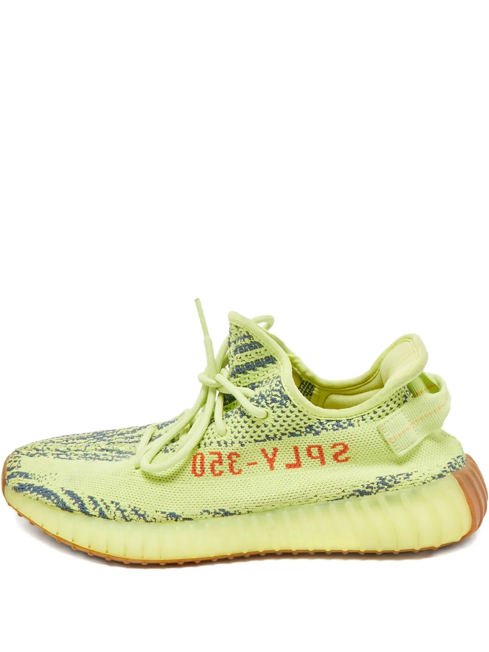 adidas Yeezy baskets en daim à lacets | jaune | Image 1