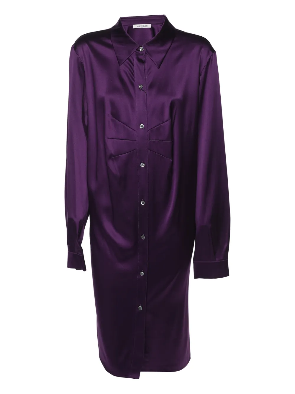 Marina Rinaldi Camicia lunga in seta - Viola