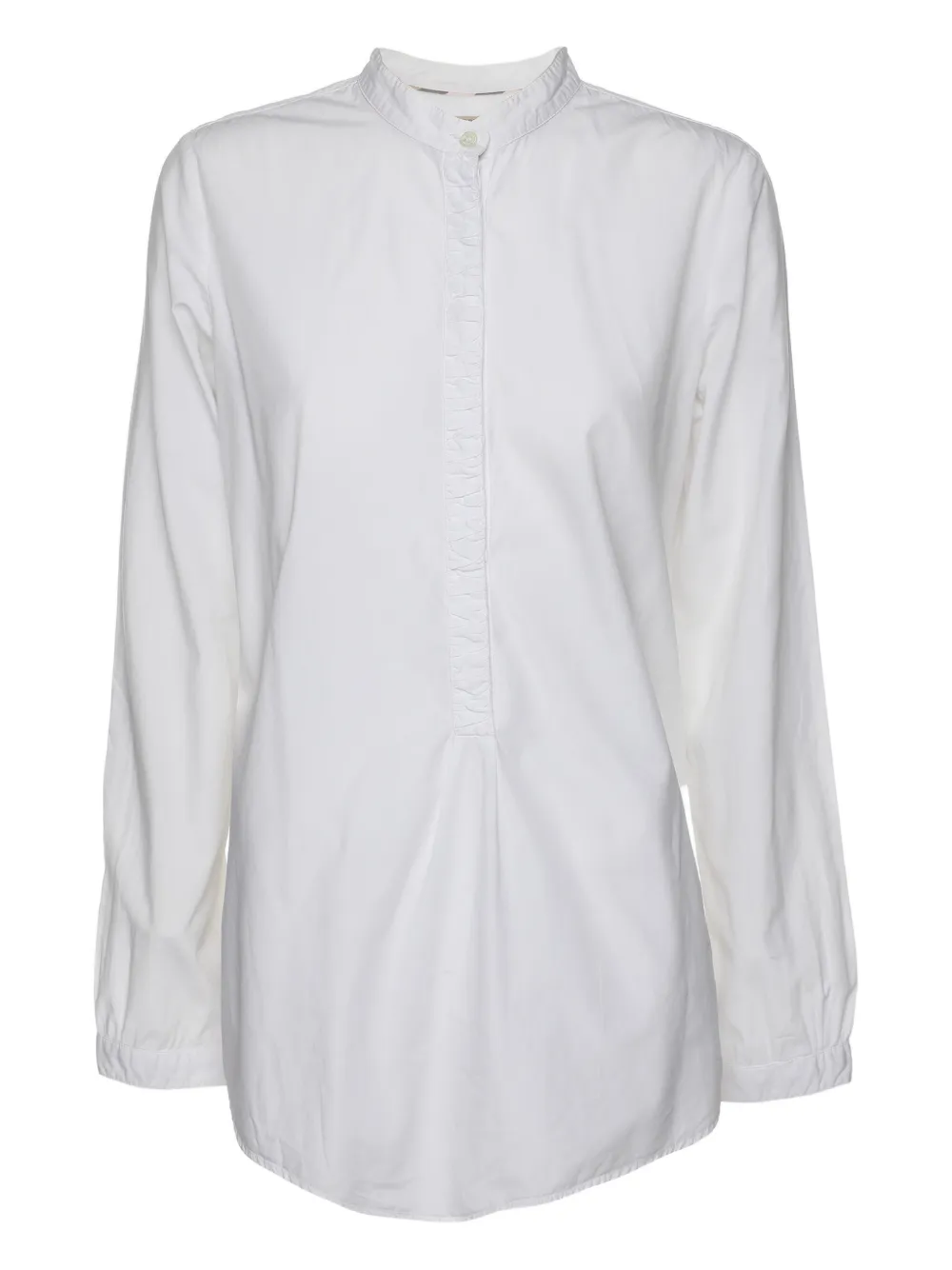 Burberry Pre-Owned Blusa Brit a maniche lunghe - Bianco