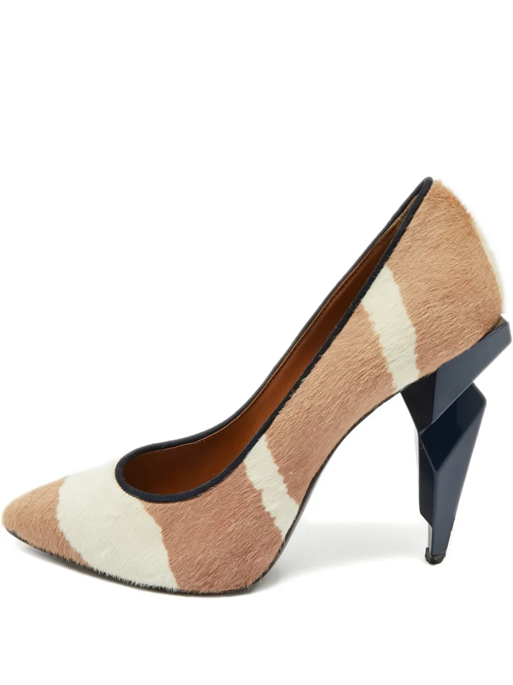 Fendi Pre-Owned diamond zebra pumps - Marrone