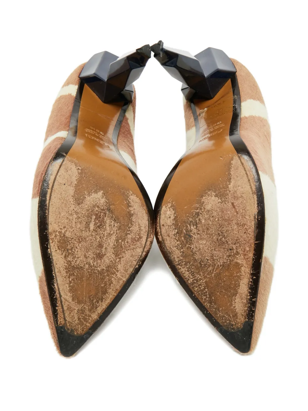 Fendi Pre-Owned diamond zebra pumps - Bruin