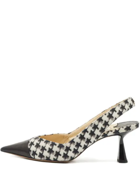 Jimmy Choo Pre-Owned Houndstooth leather pumps