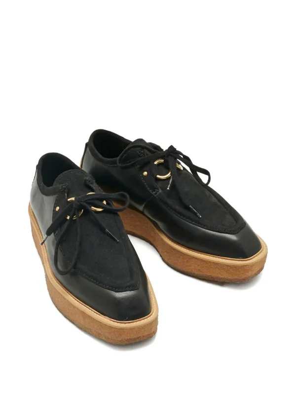Stella McCartney Pre-Owned Brody lace-up Derby Shoes | Black
