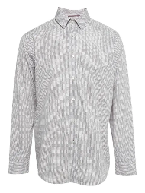 BOSS micro-print cotton shirt
