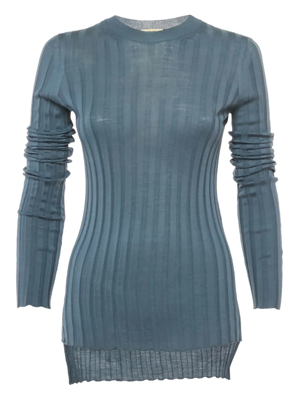 Celine Pre-Owned ribbed top | Blue | Image 1