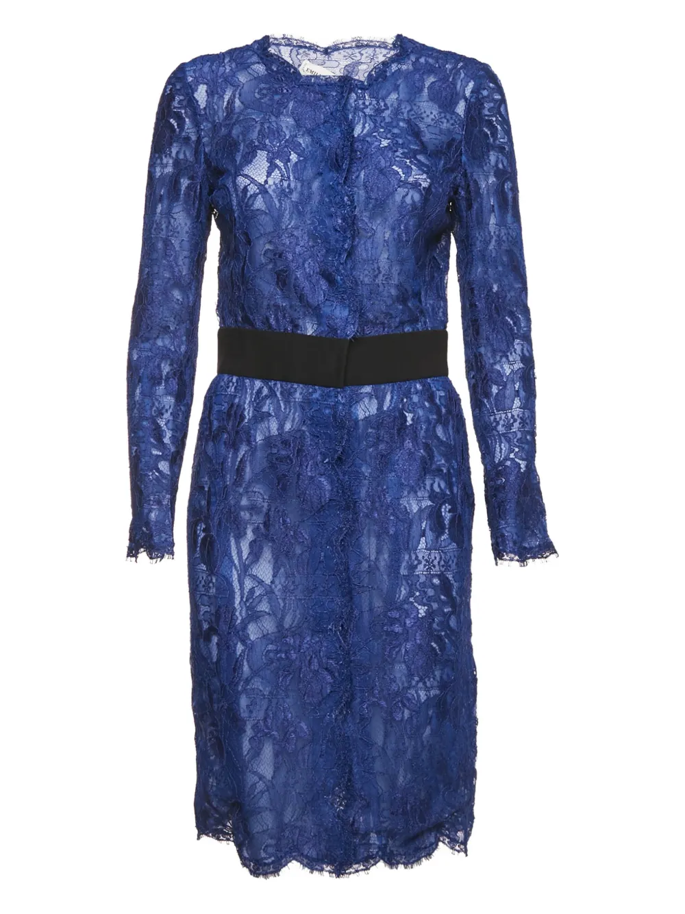 PUCCI Pre-Owned lace midi dress - Blue