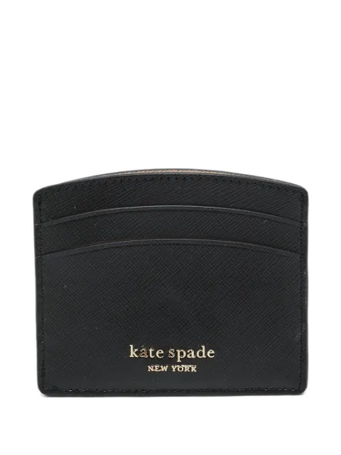Kate Spade logo-detail leather card holder