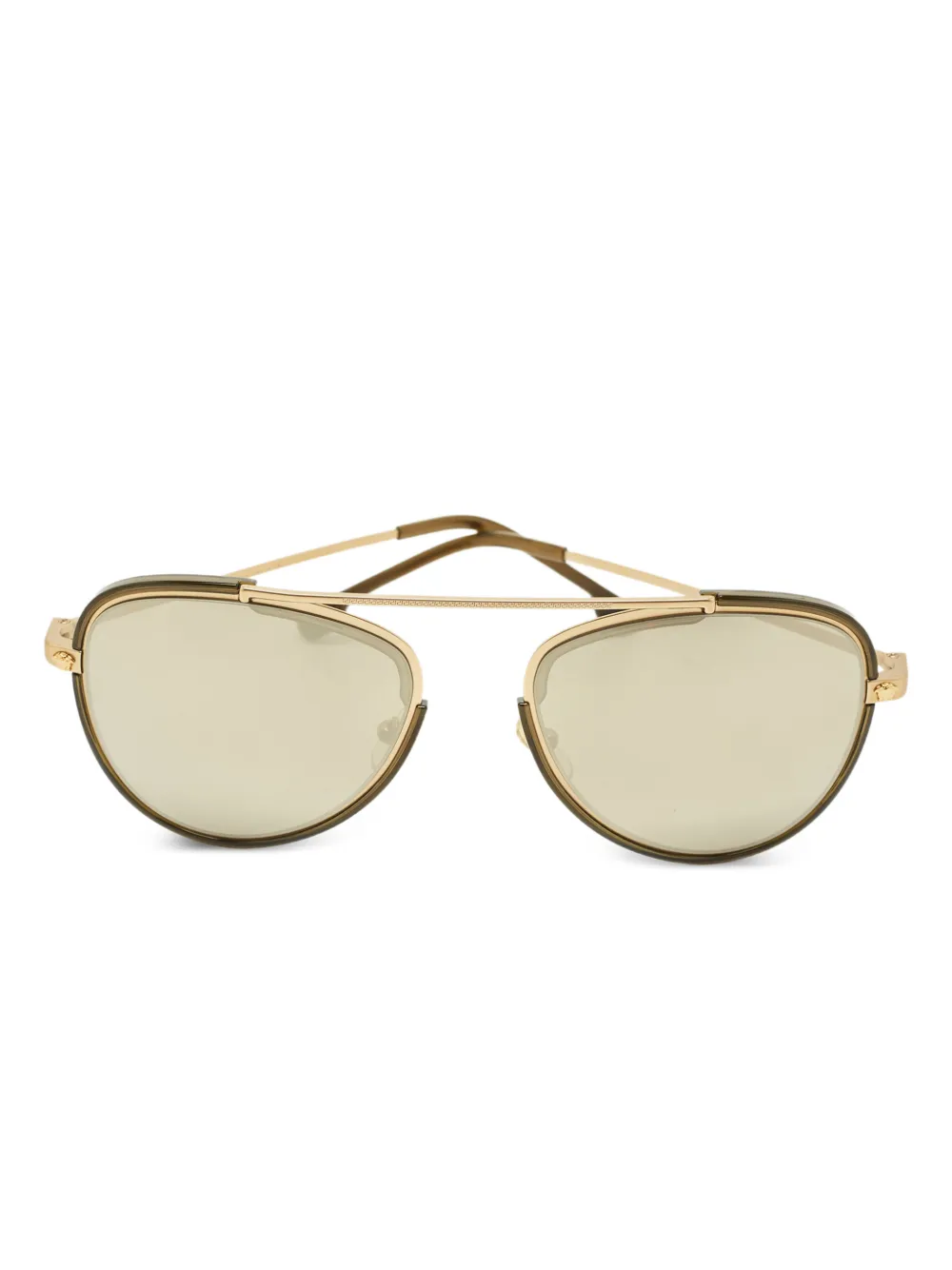 Versace Pre-Owned pilot-frame sunglasses | Brown | Image 1