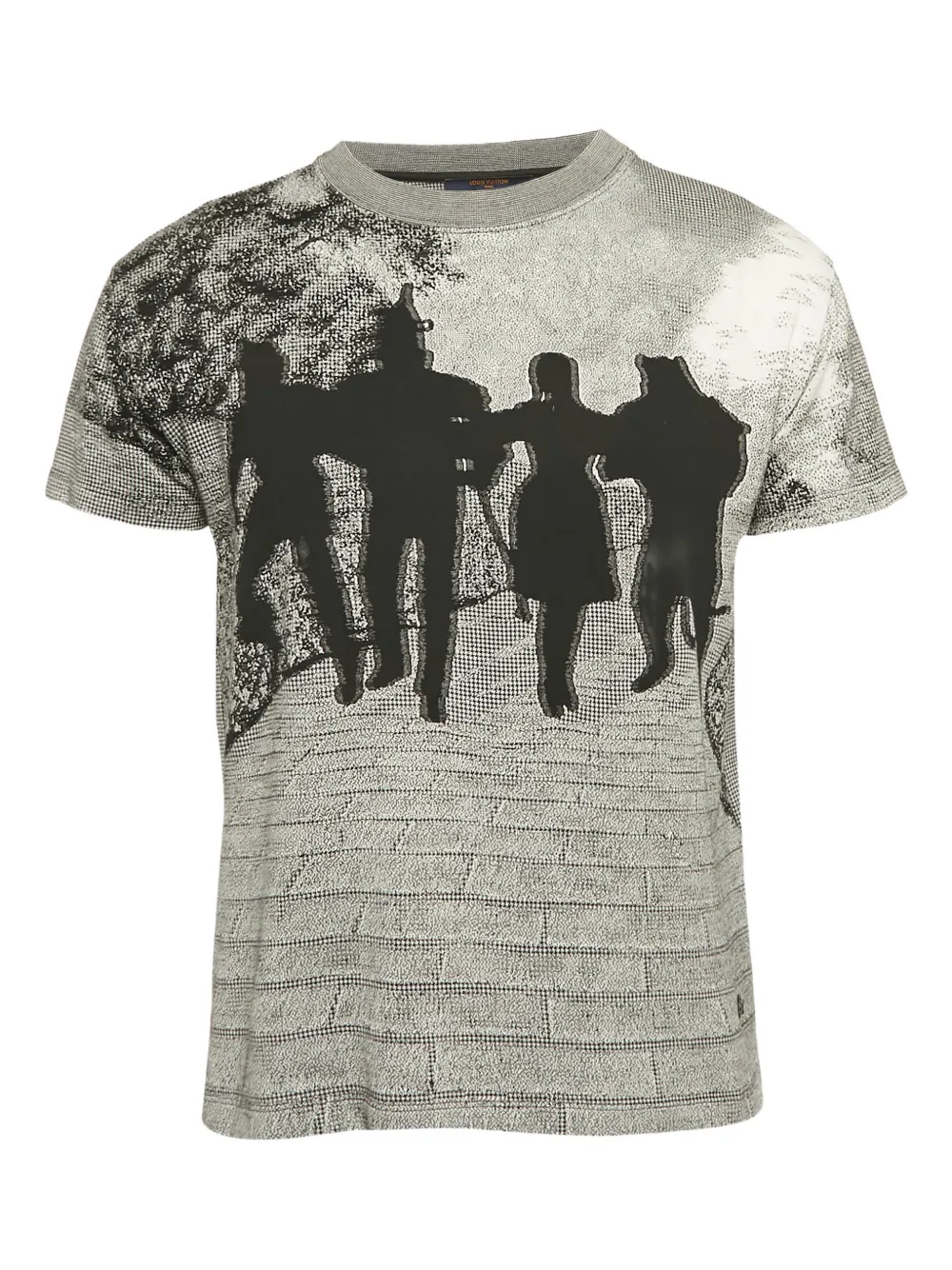 Louis Vuitton Pre-Owned jacquard knit T-shirt - Grigio