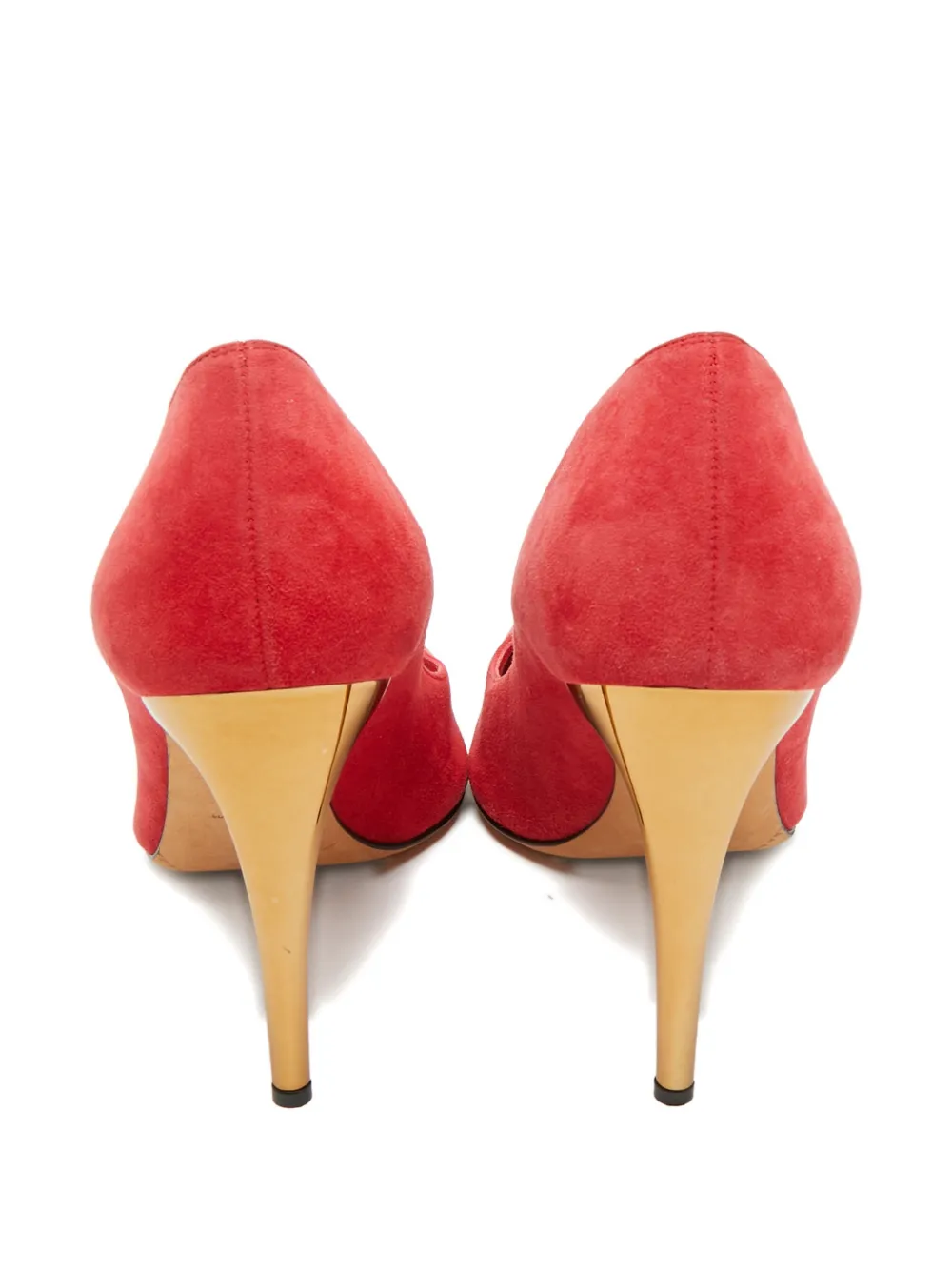 Alexander McQueen Pre-Owned suede pointed-toe pumps - Rood