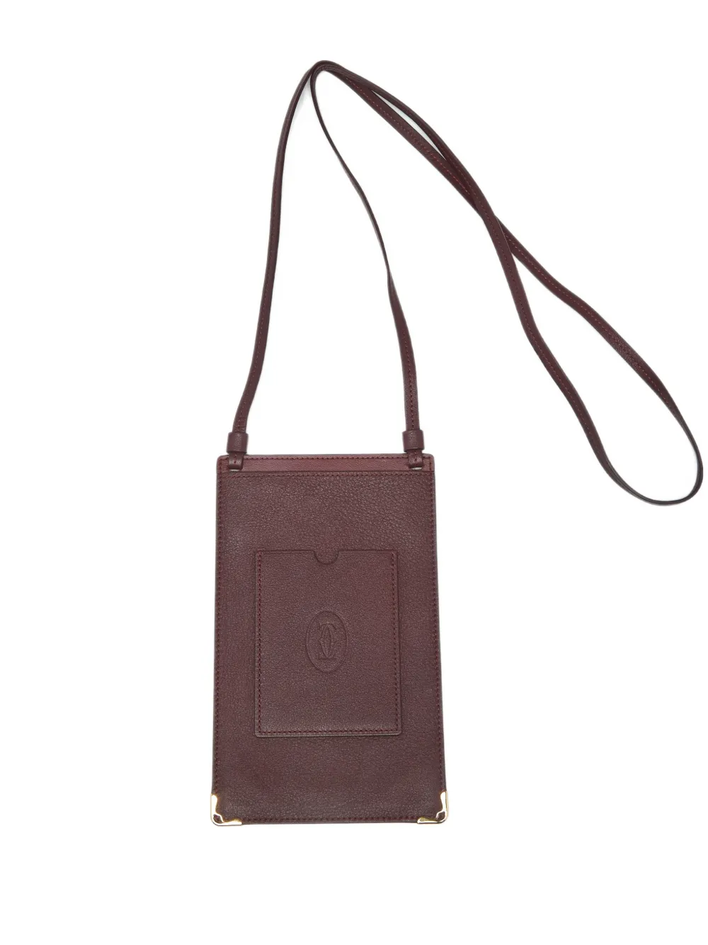 Cartier Must de Cartier debossed cross body bag - Rosso