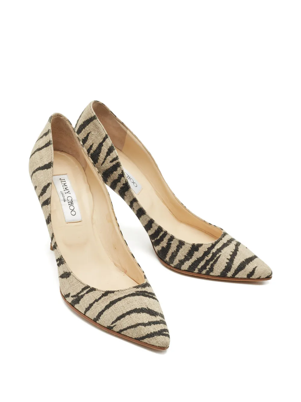 Jimmy Choo Pre-Owned Colorado animal-print pumps - Beige