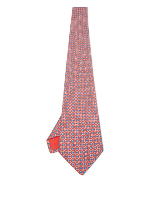Hermès Pre-Owned Printed silk tie