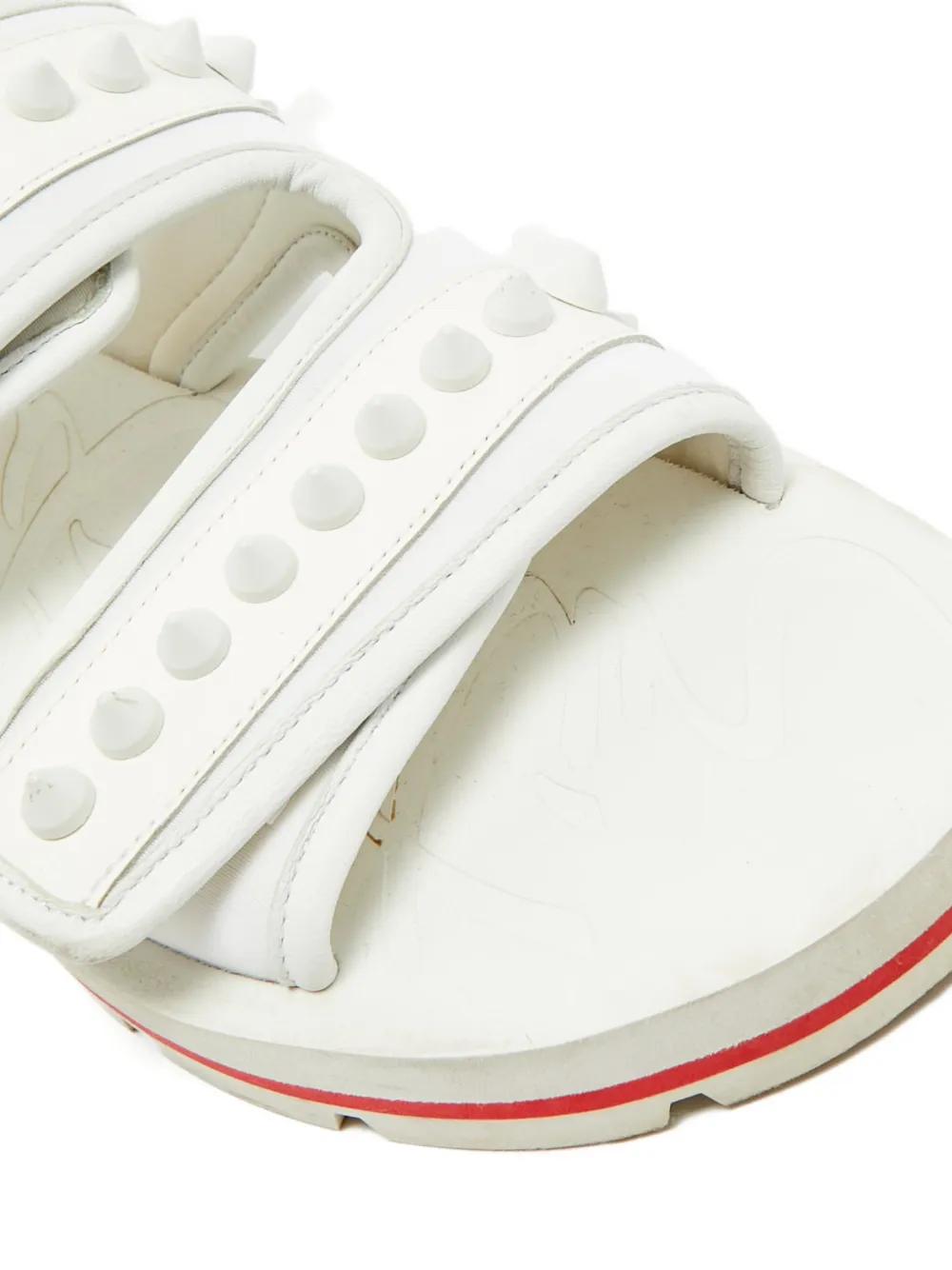 Christian Louboutin Pre-Owned touch-strap sandals - Wit