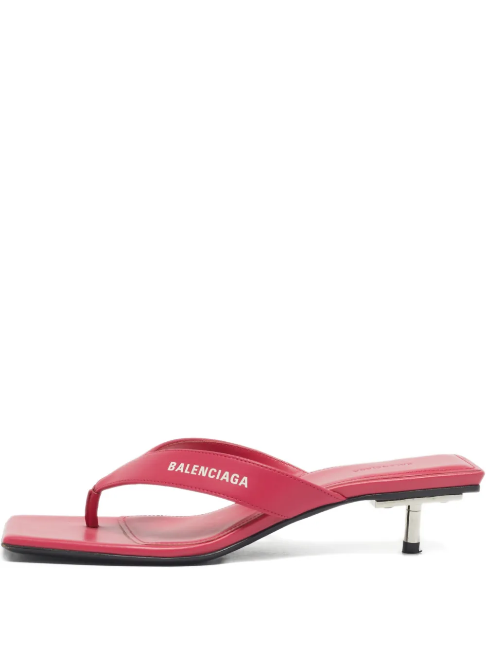 Balenciaga Pre-Owned square thong sandals - Rosa
