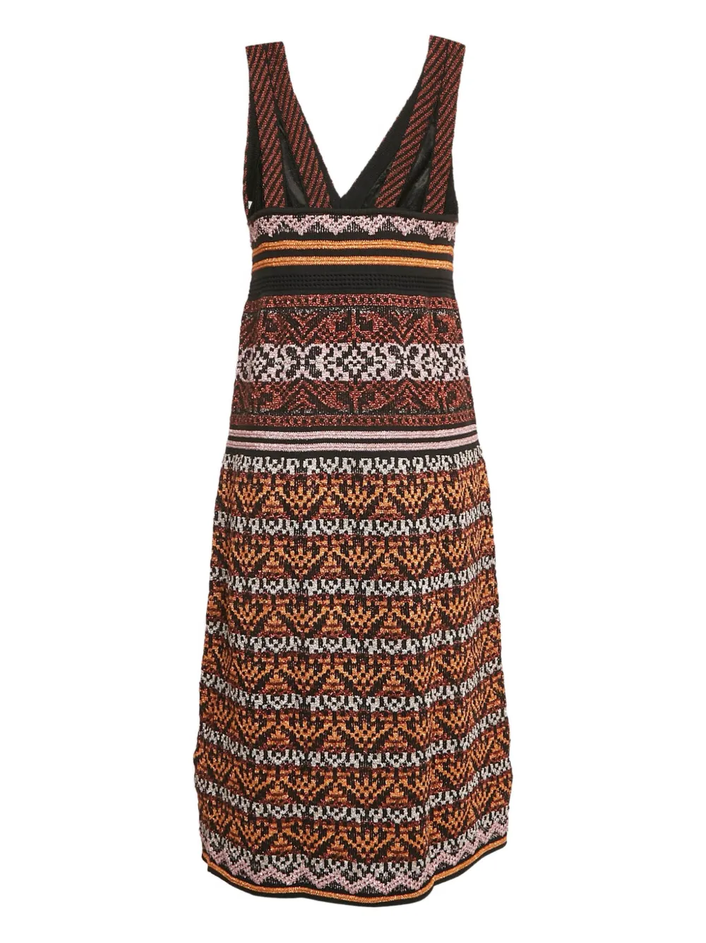 Missoni Pre-Owned knitted midi dress - Oranje