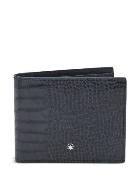 Montblanc croc-embossed leather bifold wallet