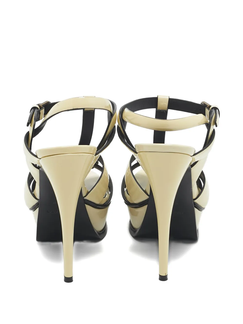 Saint Laurent Pre-Owned Tribute platform sandals - Beige