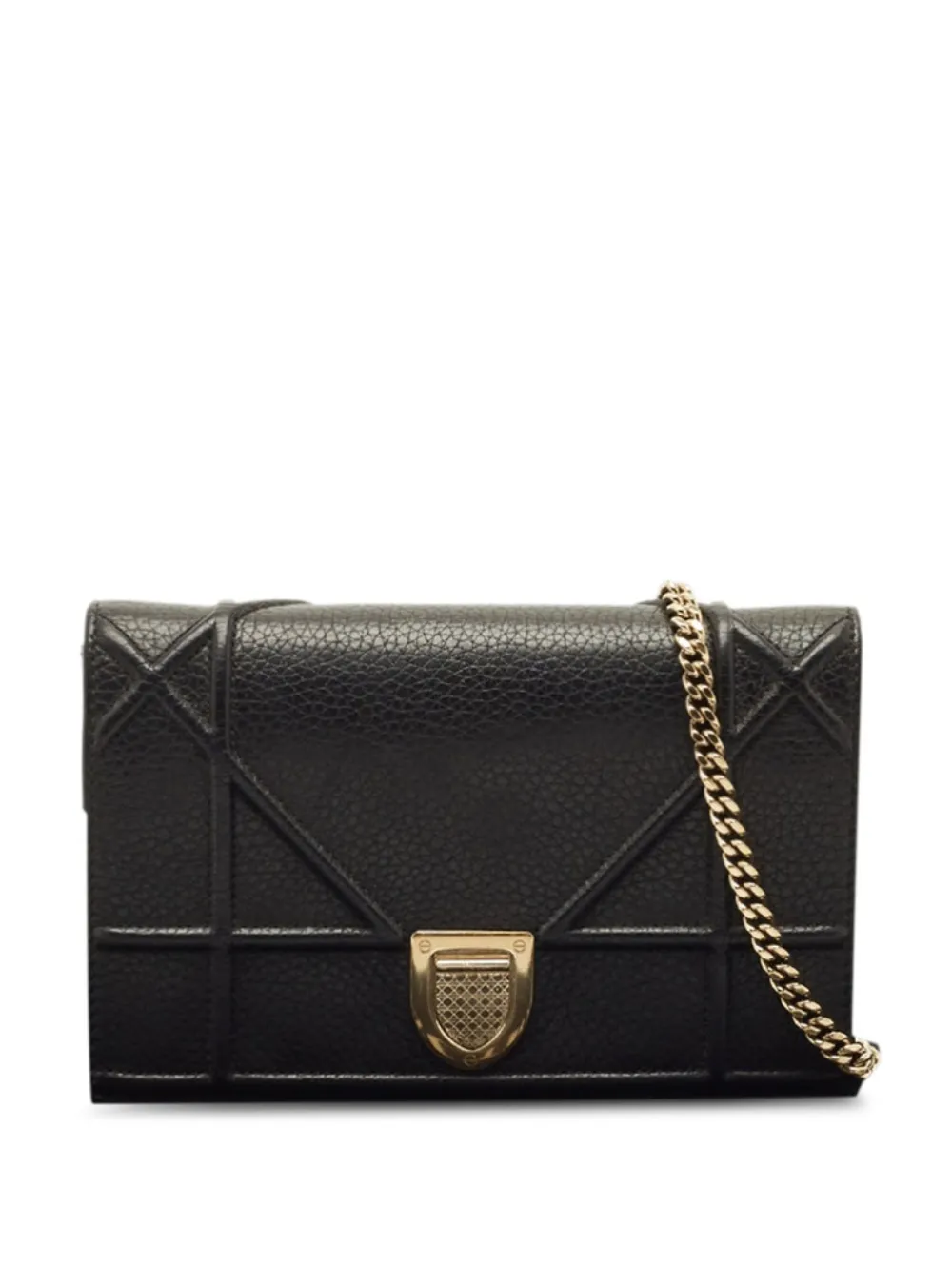 Christian Dior Pre-Owned Diorama leather clutch bag - Nero