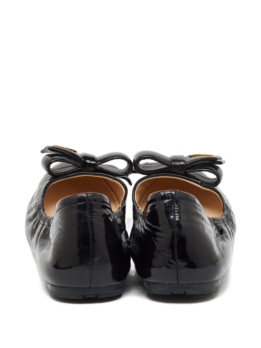 Prada Pre-Owned bow patent leather ballet flats | Image 2