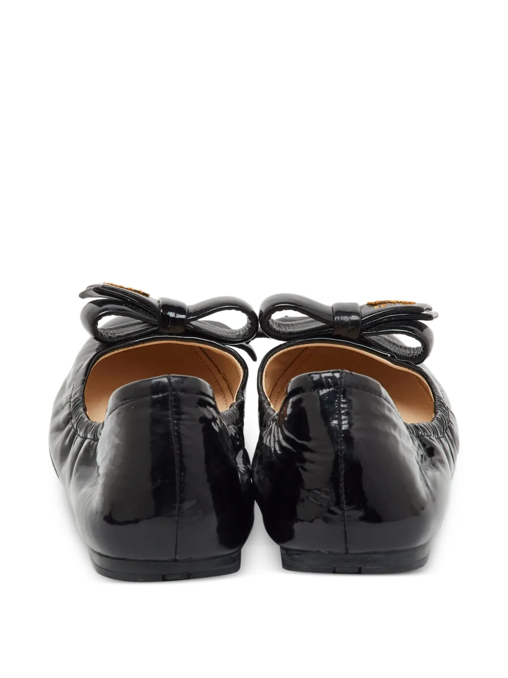 Prada Pre-Owned bow patent leather ballet flats | Image 2