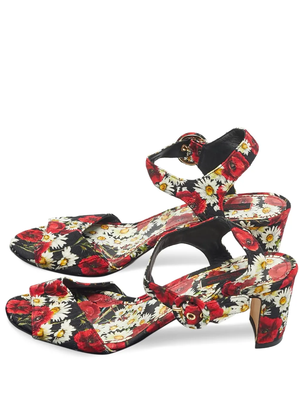 Dolce & Gabbana Pre-Owned floral-print sandals - Rosso