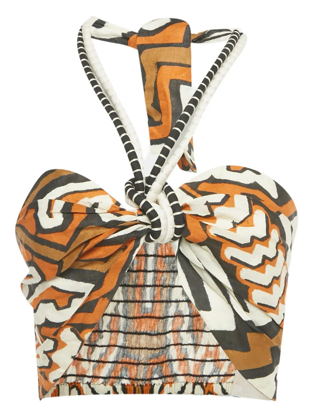 Johanna Ortiz top con cuello halter | neutro | Image 1