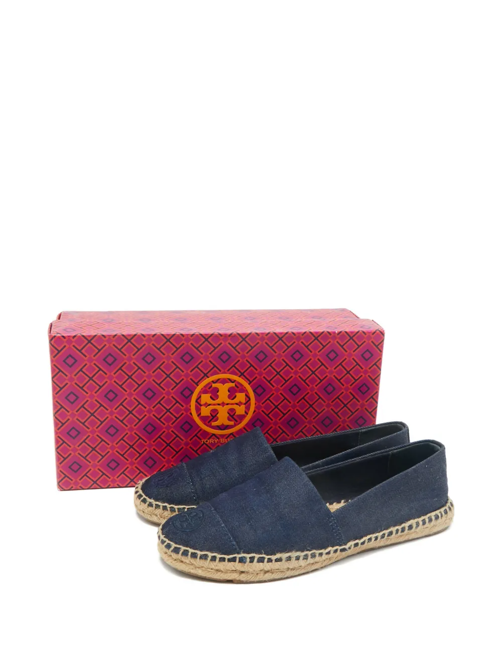 Pre-owned Tory Burch Denim Espadrilles In Blue