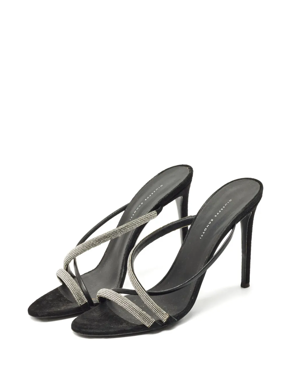 Giuseppe Zanotti rhinestone-embellished sandals - Zwart