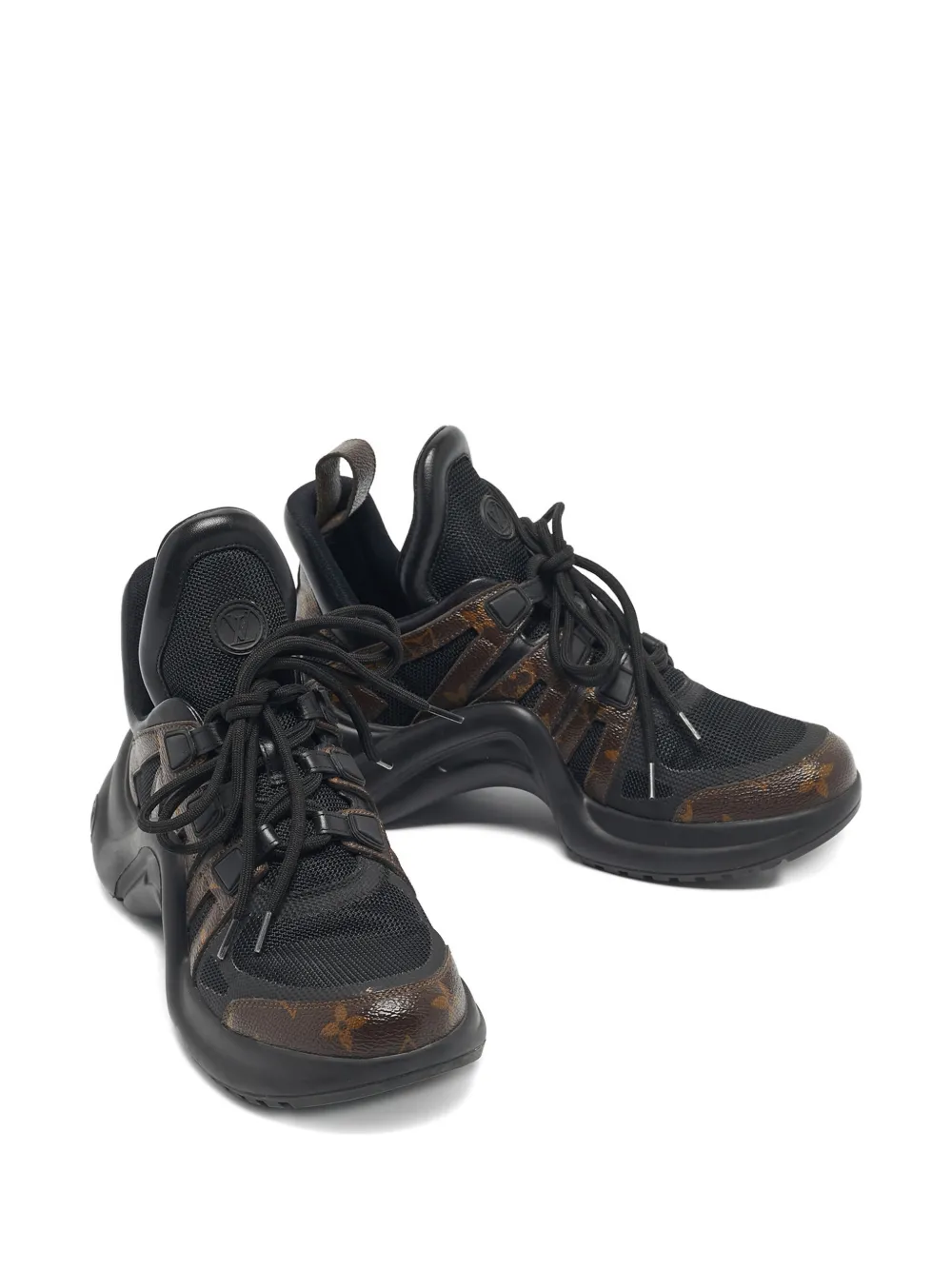 Louis Vuitton Pre-Owned Archlight coated-canvas sneakers - Zwart