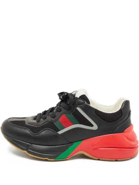 Gucci Pre-Owned Rhyton leather sneakers